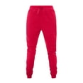 thumbnail image 1 of QUYUON Soft Pants for Women Sports Fleece Pants Solid Color Leggings Casual Pants Ladies Pants Long Pant Leg Length Cargo Pant Style N-6168 Red S, 1 of 1