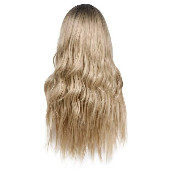 QUYUON Straight Wigs for Black Women Clearance Hair Replacement Wigs Glueless Wigs for Black Women Flat Hair Type Synthetic Wigs for Women Natural Curly Wigs Woman Hair Wigs for Black Women Gold Wigs
