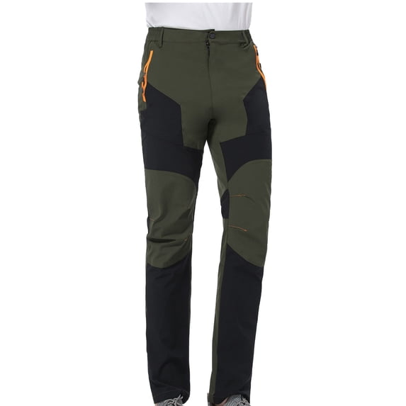 QUYUON Sweat Pants for Womens Sale Winter Outdoor Pants for Plush Thickened Mountaineering Ski Pants Womens Long Pants Long Pant Leg Length Dressy Style P9808 Army Green XXL