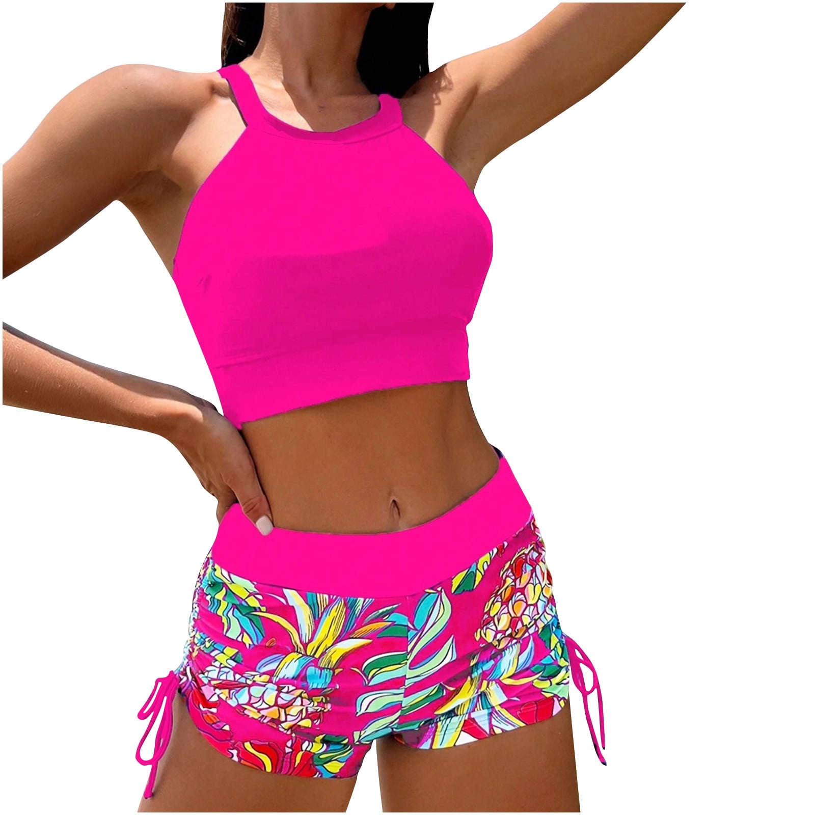 QUYUON Swimsuit Bikini for Women 2 Piece Modest Athletic Bathing Suit