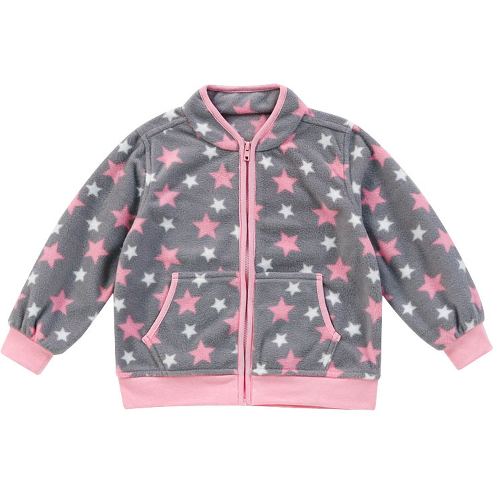 QUYUON Toddler Baby Fleece Jacket Kids Long Sleeve Full Zip Bomber