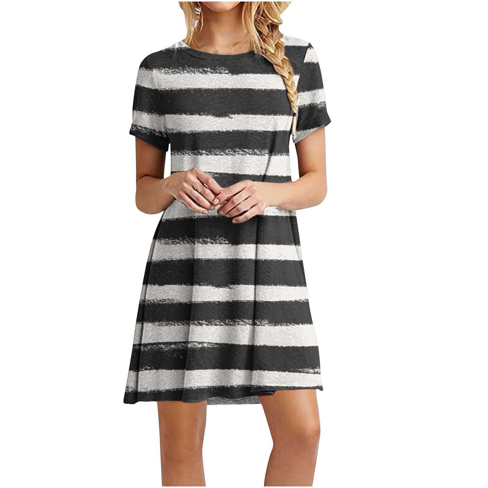Leisure T-shirt Skirt Dress
