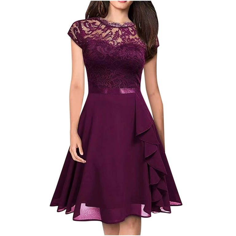 Elegant Floral Stringy Selvedge V Neck Irregular Dress Dresses Elegant Floral Stringy Selvedge V Neck Irregular Dress Dresses