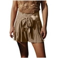 thumbnail image 1 of QUYUON Womens Biker Shorts Women's Shorts Casual Ladies Linen Shorts Gym Shorts for Women Pleated Shorts Pants Style S-484 Woman Shorts Women's Casual Shorts Khaki M, 1 of 8