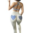thumbnail image 1 of QUYUON Womens Golf Capris Fashion Plus Size Solid Button Zipper Casual Pants Calf-Length Trousers Skinny Capris Female Capris Style Q58 , Blue X-Large, 1 of 5