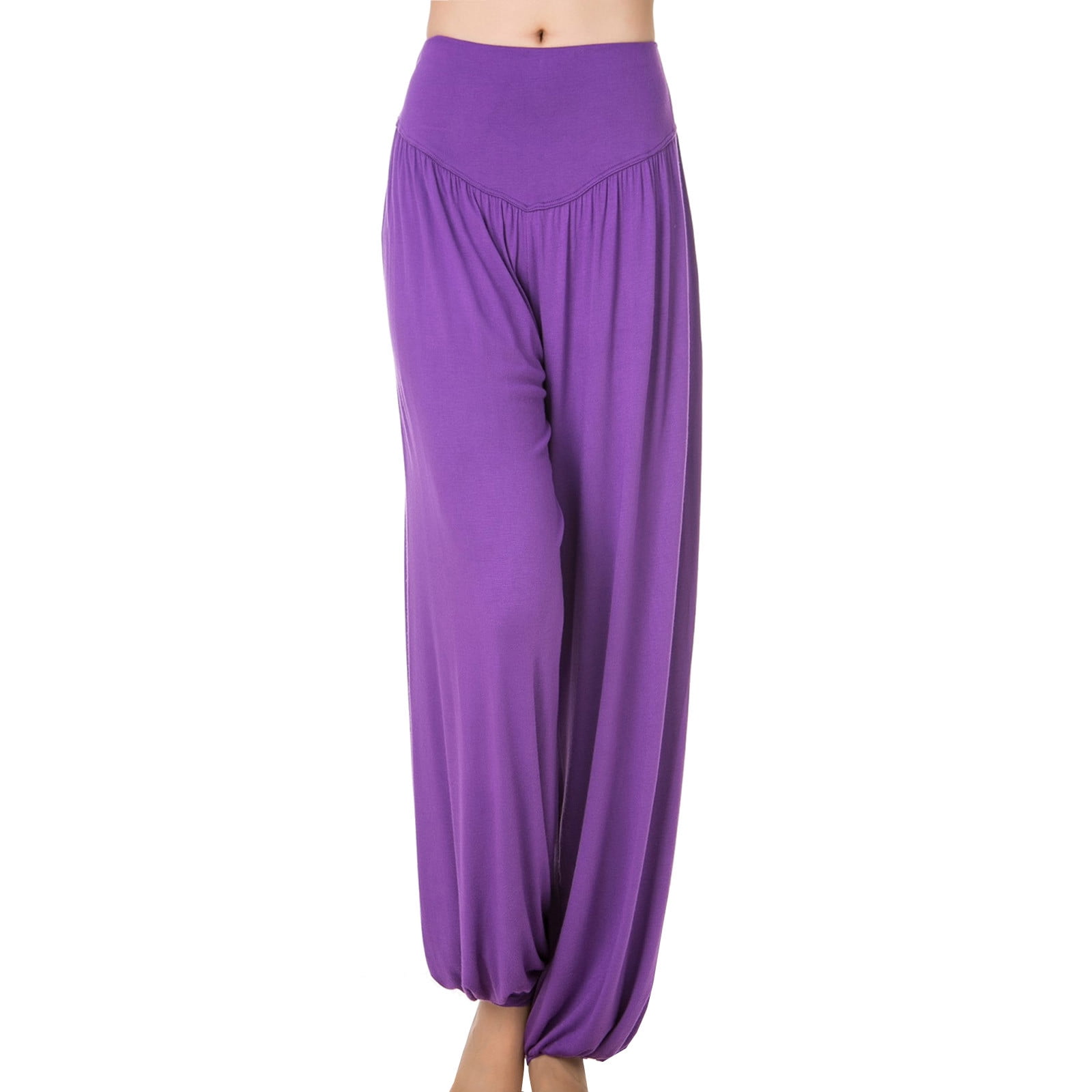 QUYUON Womens Pants Discount Loose High Waist Wide Leg Pants Workout