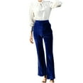 thumbnail image 1 of QUYUON Womens Sweat Pants Fall Fashion Women Casual Comfortable Solid Color Full Length Pants Training Pants Full Pant Leg Length Skinny Pant Style N-7017 Blue XXL, 1 of 1