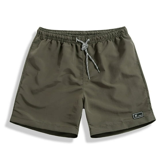 QUYUON Work Shorts for Men Sweat Shorts Clearance Cotton Shorts Men Hiking Shorts Men Short Pants Casual Summer Flat Front Shorts Style M-1057 , Army Green M