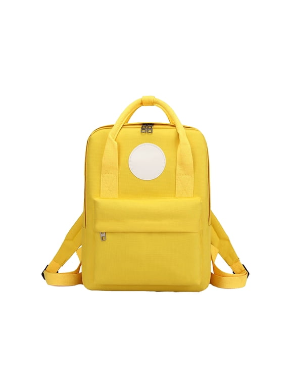 Casual Backpack for Women Men Laptop Backpack Classic Camping Rucksack Travel Outdoor Daypack College Bag Yellow 97