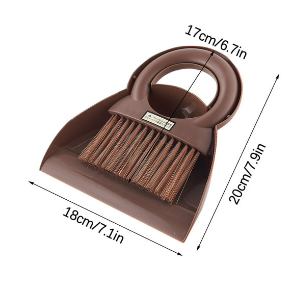 QVNFKO Mini Broom and Dustpan Set - Small Broom and Dustpan Set for Home, Camping Broom, Whisk Brooms Small for Home Desktop, Sofa, Pet Care Household A Clearance