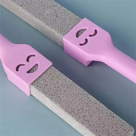 QVNFKO Pumice Stone for Toilet Cleaning, Pumice Cleaning Stone Toilet Bowl with Handle for Removing Toilet Bowl Ring, Pool, Bathroom,Toilet Brush B