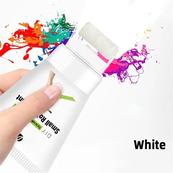 QVNFKO Small Paint Roller Brushes for Walls Repair Tool, Wall Paint Roller Brush Set Tool, Suitable for Repairing the Wall with Latex Paint 100g A