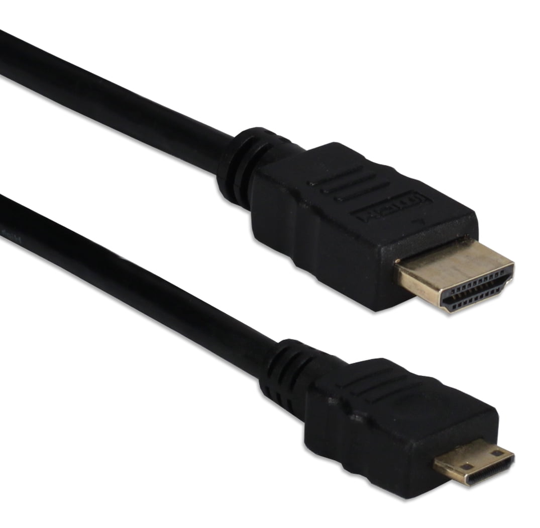 QVS 1-Meter Thin High Speed HDMI to Mini HDMI 4K HD Camera Cable ...