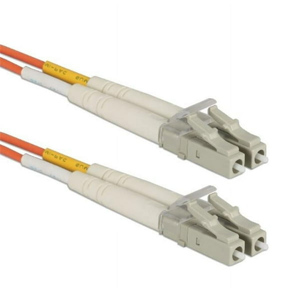 QVS 15-Meter LC to LC Multimode Fiber Duplex Patch Cord