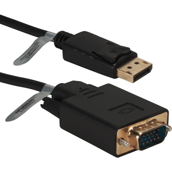 QVS DPVGA-15 15 ft. DisplayPort to VGA Video Cable