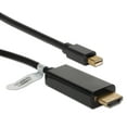 thumbnail image 1 of QVS 15ft Mini DisplayPort/Thunderbolt to HDMI 4K Conversion Video Black Cable, 1 of 2