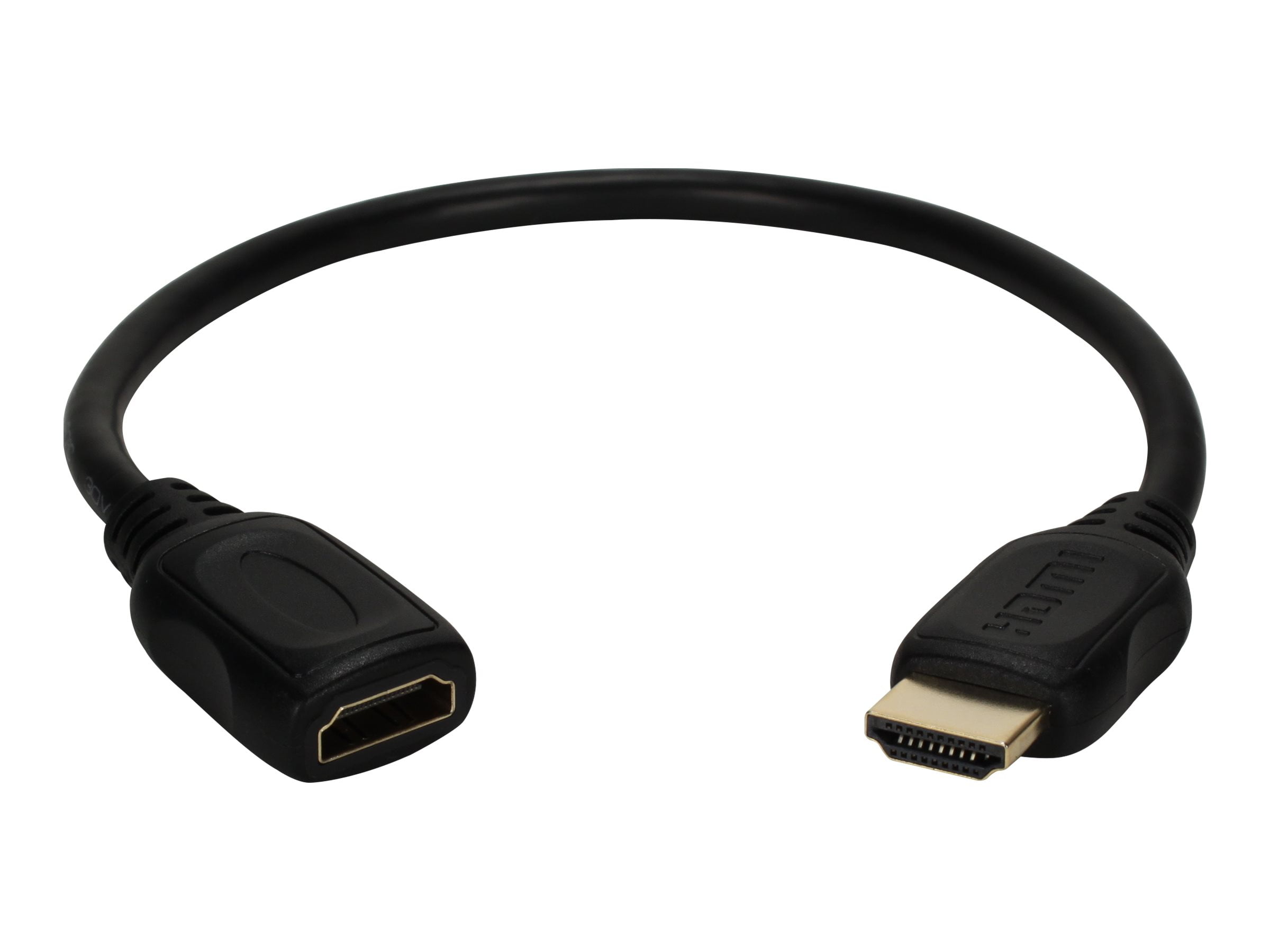 QVS 1ft High Speed HDMI UltraHD 4K with Flex Extension Cable