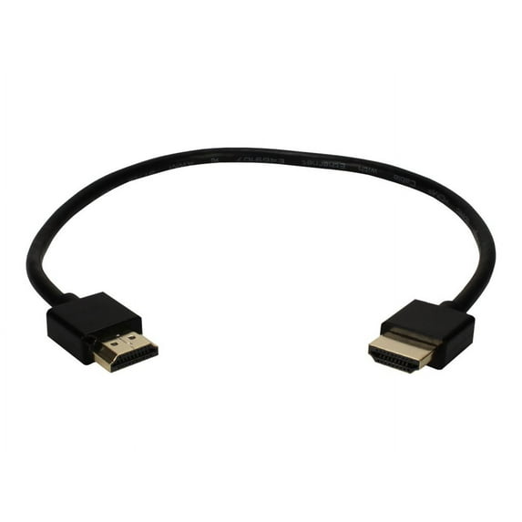 QVS 1ft High Speed HDMI UltraHD 4K with Ethernet Thin Flexible Cable