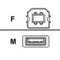 thumbnail image 1 of QVS CC2209-MF USB High-Speed Type A Male to B Female Adaptor, 1 of 1