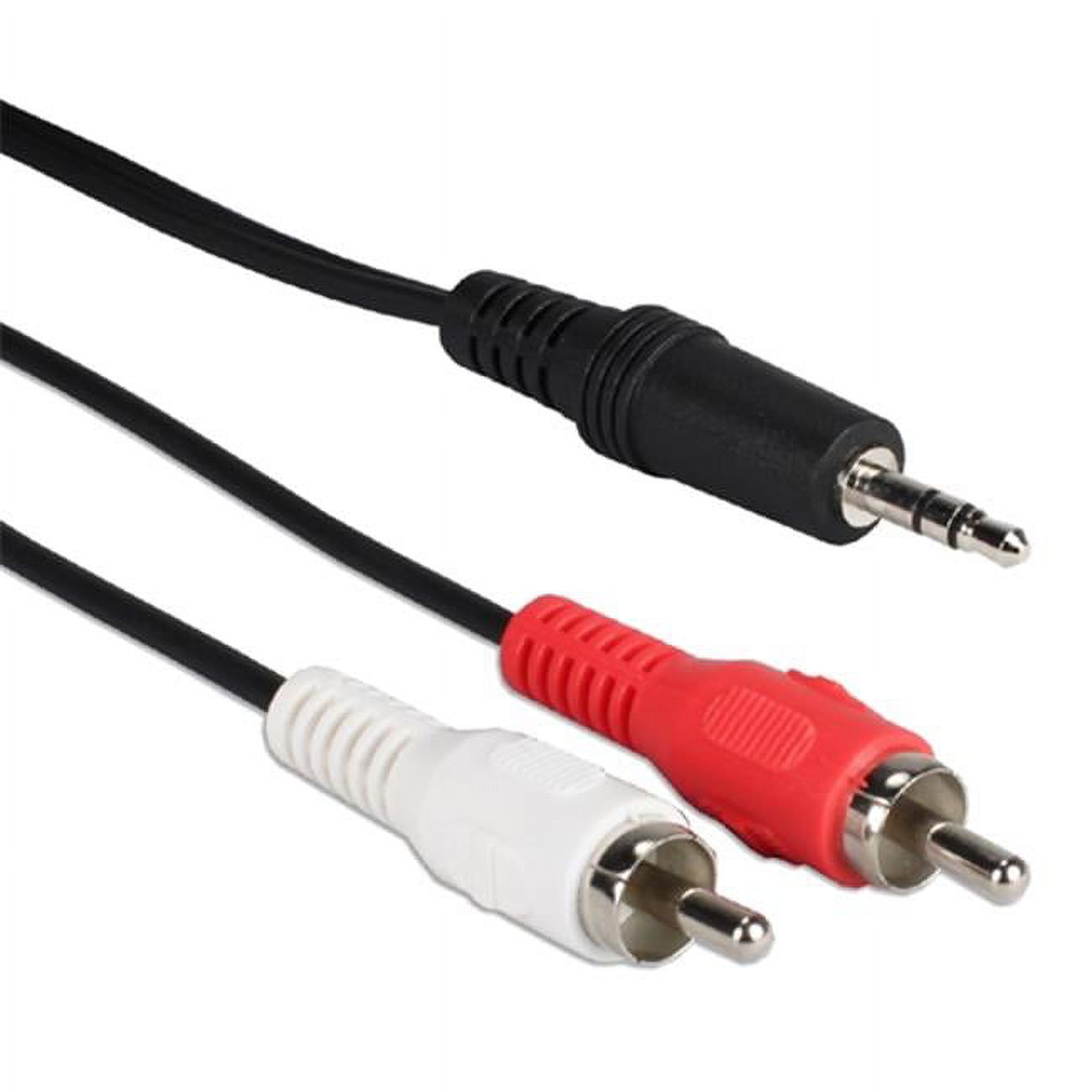 QVS CC399-5MB 5-Meter&#44; 3.5 mm. Mini-Stereo Male to Dual-RCA Male Speaker Cable - image 1 of 1