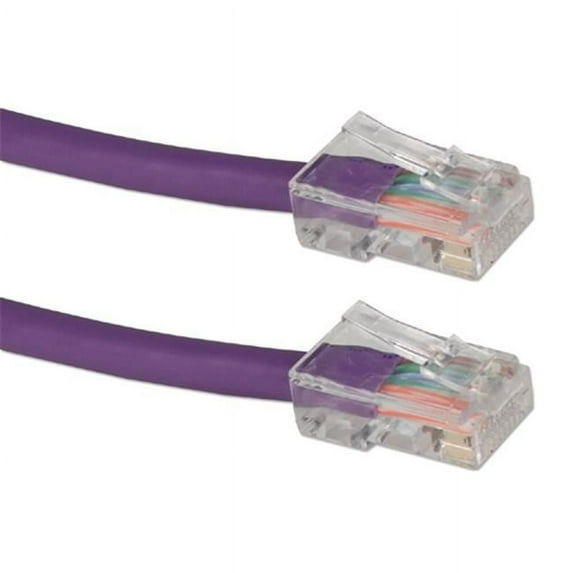 QVS CC712E-100PR 100 ft. 350MHz CAT5e Flexible Purple Patch Cord