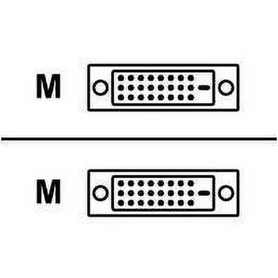 QVS CFDD-D06 6 ft. Premium DVI Male to Male Digital Flat Panel Cable