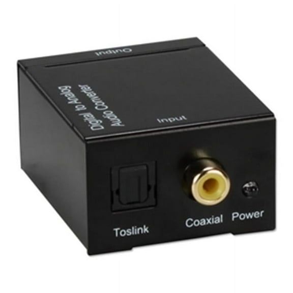 QVS Digital Sound Pdif To Stereo Analogrca Audio Converter - Black