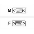 thumbnail image 1 of QVS CC317-10 10 ft. DB9 Male to Female Extension Cable for Serial, Mono & Multisync with Interchangeable Mounting, 1 of 1