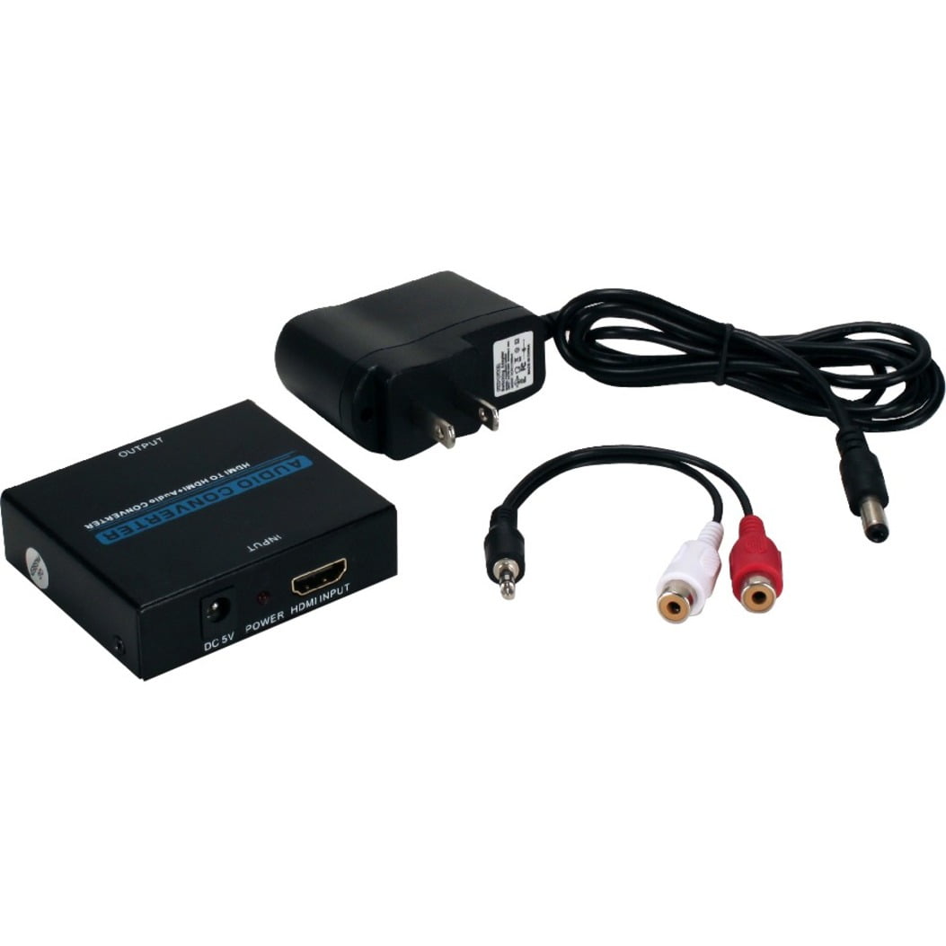 QVS HDMI Audio Extractor with HDMI Pass Through Port