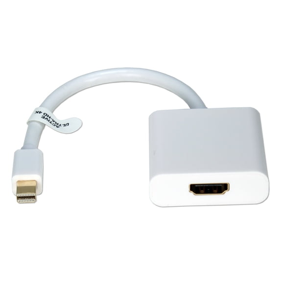 QVS Mini DisplayPort/Thunderbolt Male to HDMI Female 4K/60Hz EyeFinity Active Adaptor