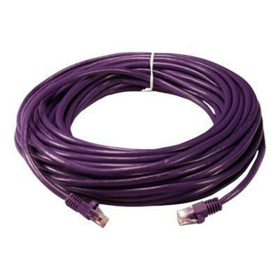 QVS - Patch cable - RJ-45 (M) to RJ-45 (M) - 50 ft - CAT 6 - molded, stranded - purple