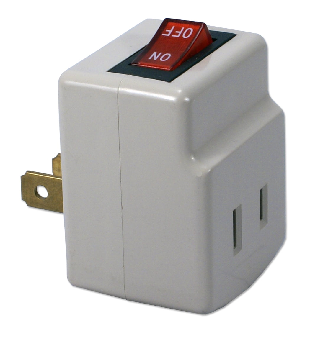 QVS Single-Port Power Adaptor with Lighted On/Off Switch - Walmart.com