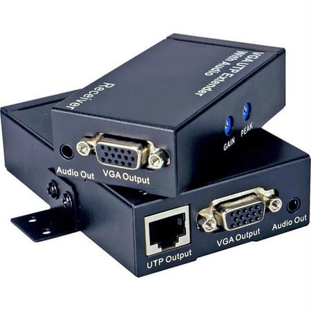 QVS VGA-WUXGA with Audio Single CAT5e-6 Extender Kit - 500 ft. -
