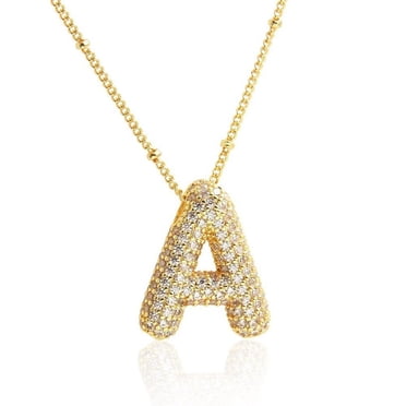 UIX A Z Bubble Letter Necklace Gold Balloon Initial Necklaces Rhinestone Letter Pendant Necklaces For Women Trendy 805d52eb Dc14 4561 9bc6 6fc223c77a38.a39c08bf3df3f80111df67f3409d8bb9