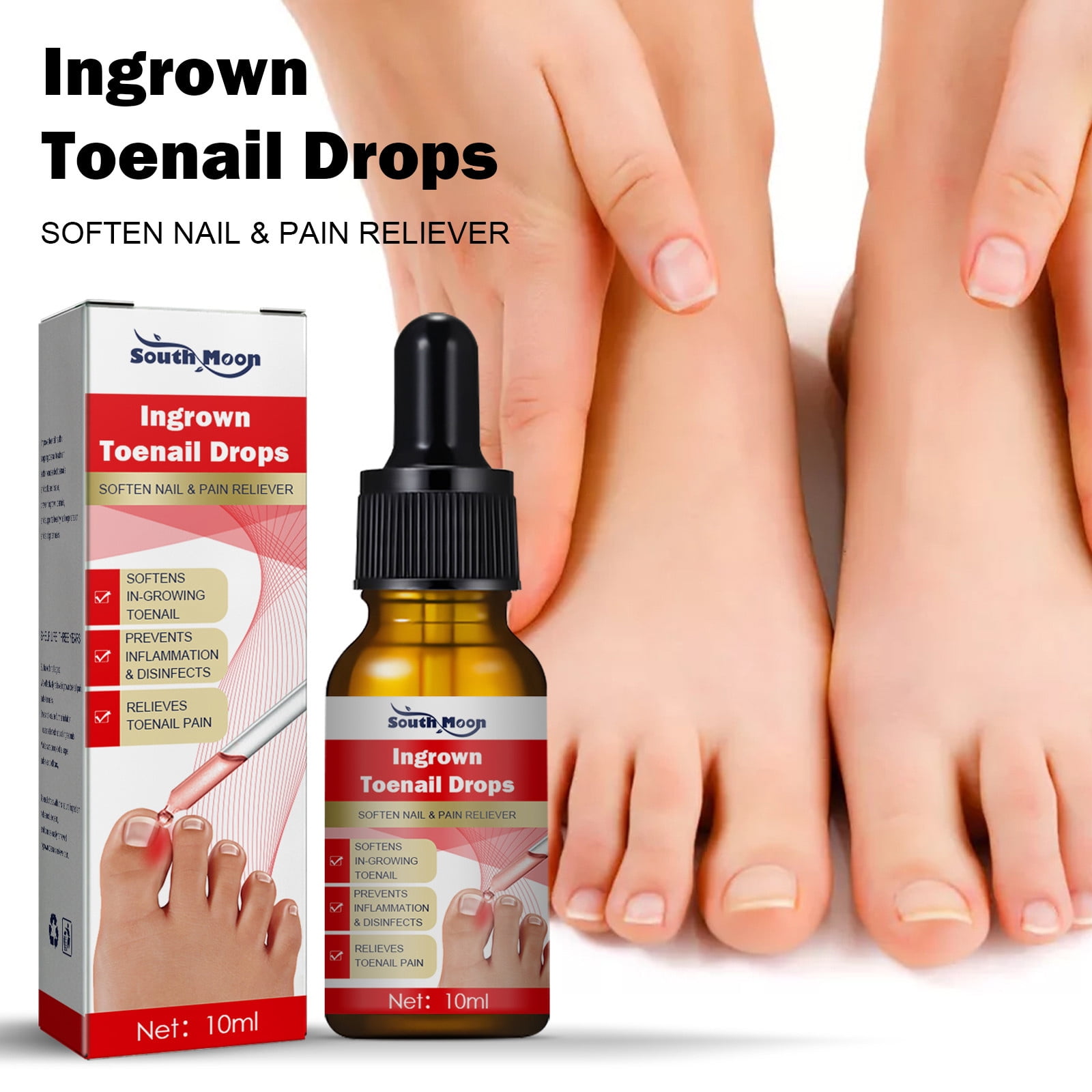 QWANG 10mlIngrown Toenail Ingrown Toenail Pain Relief and Softener Kit for Easy Trimming with