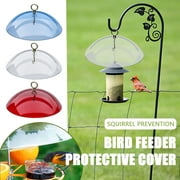 QWANG Baffle for Bird Feeders Weather Guard Protective Dome for Rain Snow Sun Mealworm Feeders Cover for Squirrel Hummingbird Bluebird