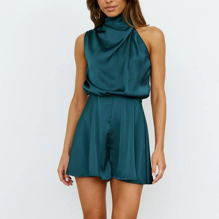 High neck open back jumpsuit online