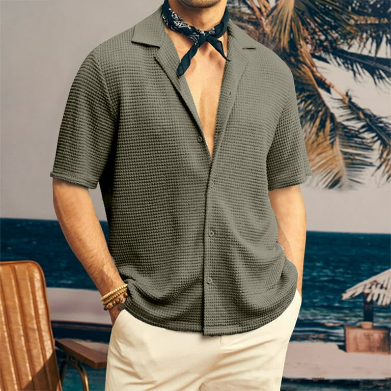 mens short sleeve shirts 19 collar