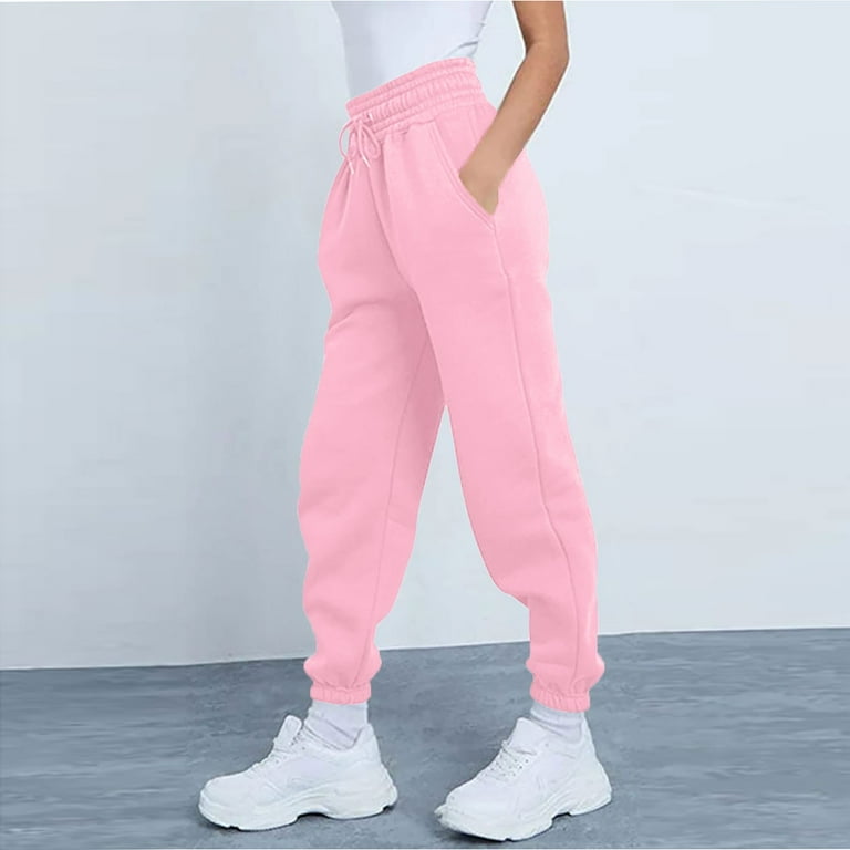 Pink sweatpants walmart best sale