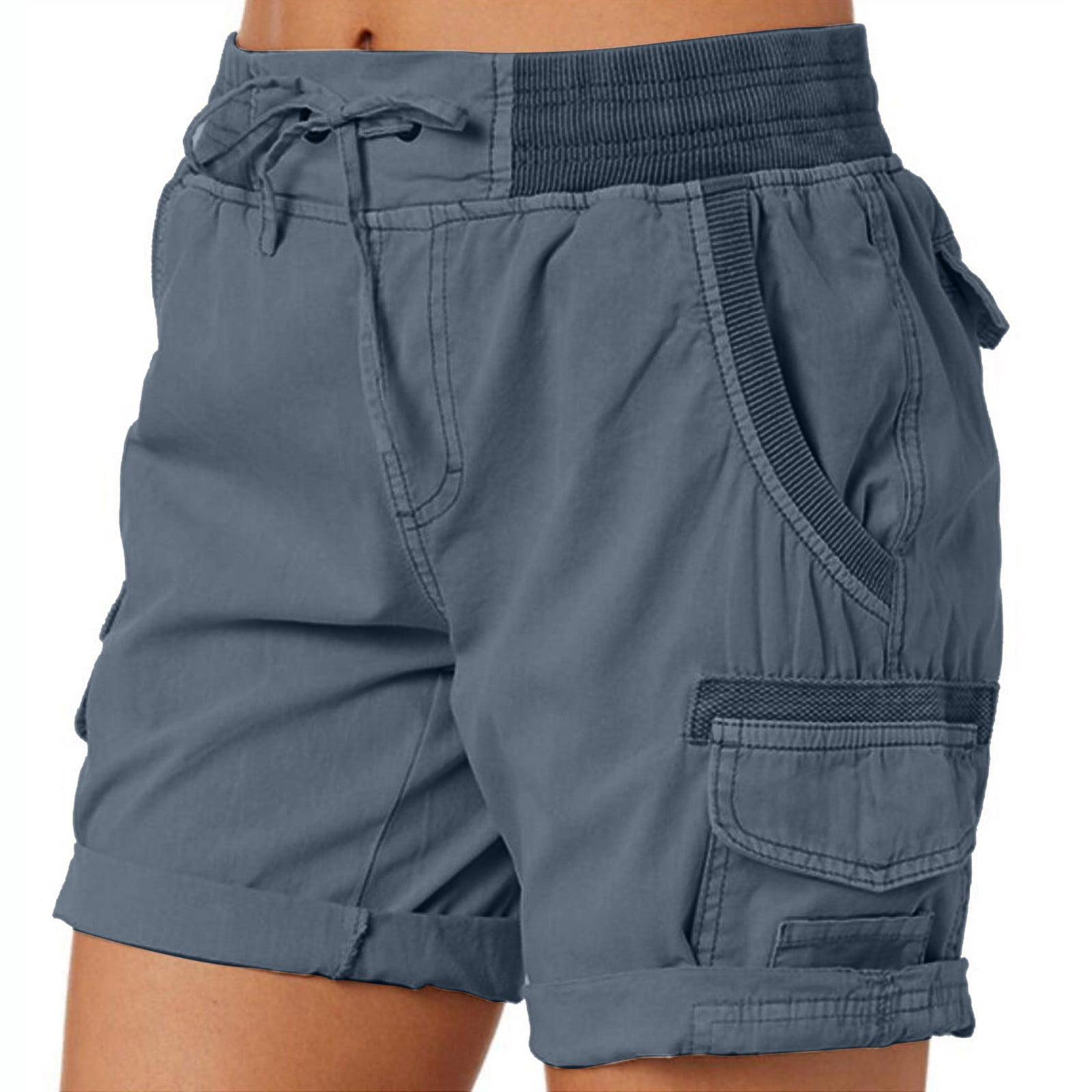 QWANG Womens Shorts Clearance for Summer Soft Stretch Twill Short