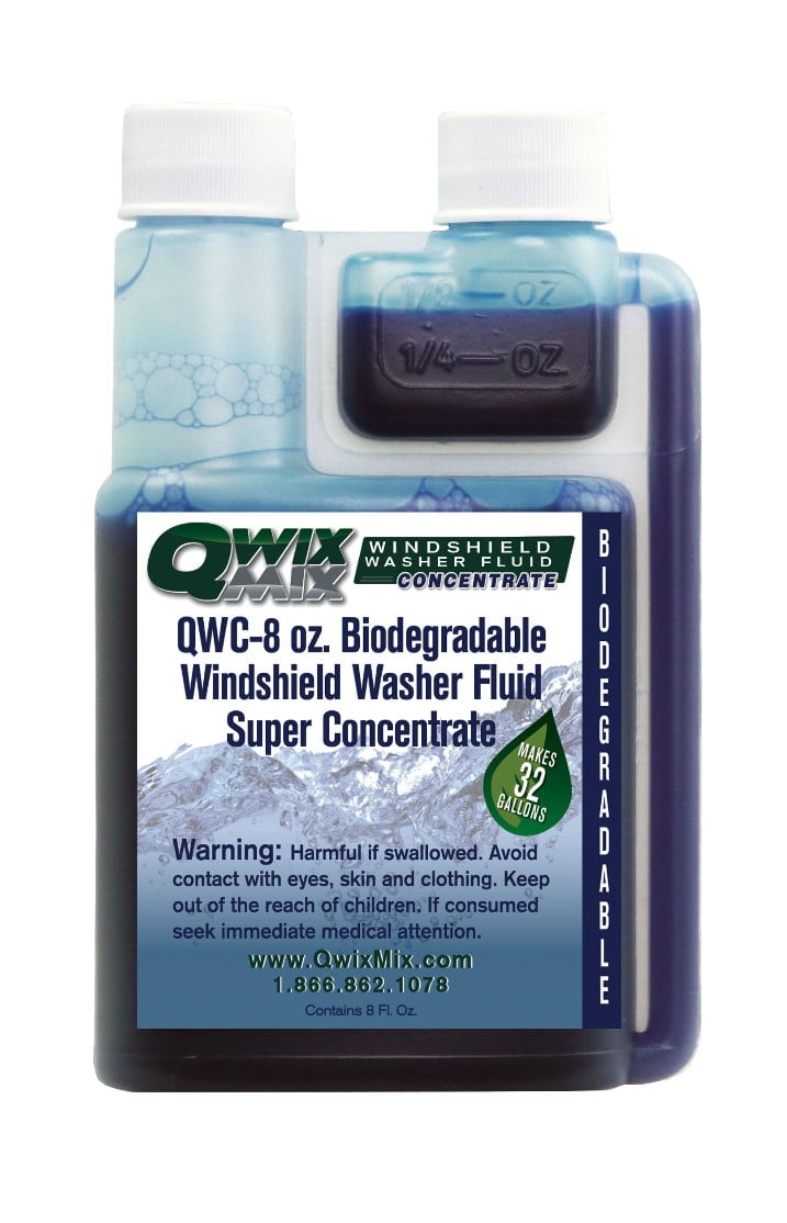 QWC-8 oz. Biodegradable Windshield Washer Fluid Concentrate
