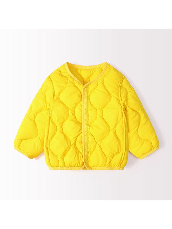 Childrens Down Jacket White Eiderdown Coat Korean Version for Boys Girls Size 5-6 Years