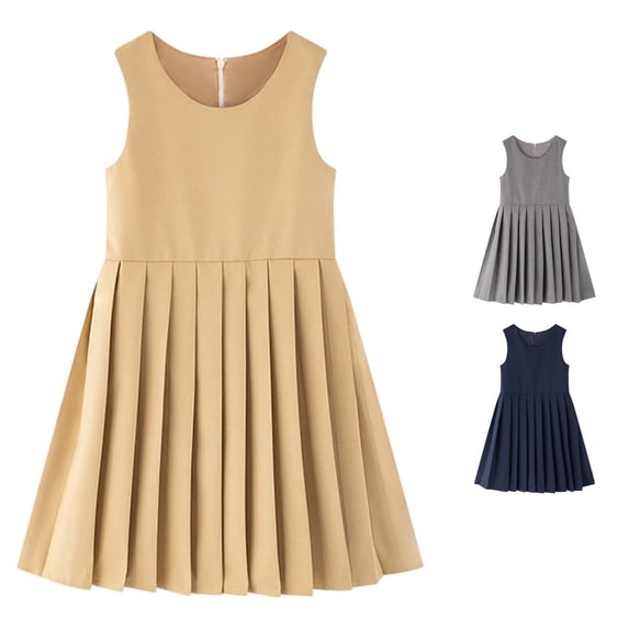 QWERTY Girls Pinafore Dress Back to School School Uniform Style Spring Summer Casual Outfit Size 9-10 Years