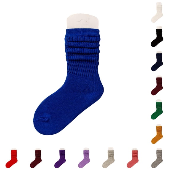 QWERTY Kids Soft Mid Crew Socks for Toddlers Boys Girls Everyday School Play Size 6-8 years