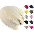 thumbnail image 1 of QWERTY Unisex Solid Color Pullover Hat Casual Daily Warm Cap for Autumn Winter, 1 of 7
