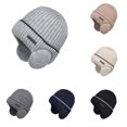 thumbnail image 1 of QWERTY Unisex Solid Knit Hat Casual Warm Winter Cap for Cold Weather Daily Wear, 1 of 6