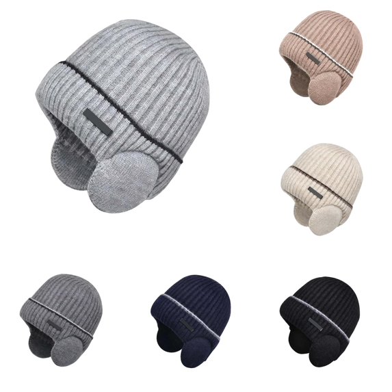QWERTY Unisex Solid Knit Hat Casual Warm Winter Cap for Cold Weather Daily Wear
