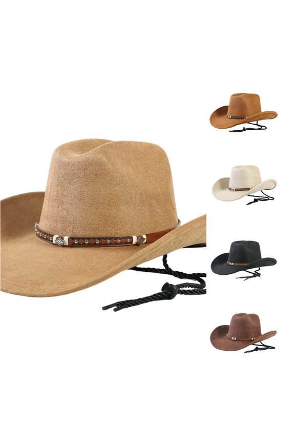 Western Cowboy Hat Classic Fashion Jazz Hat for Men Women Sun Protection