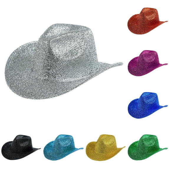 QWERTY Western Cowboy Jazz Hat Felt Wide Brim for Men Women Festival Party One Size