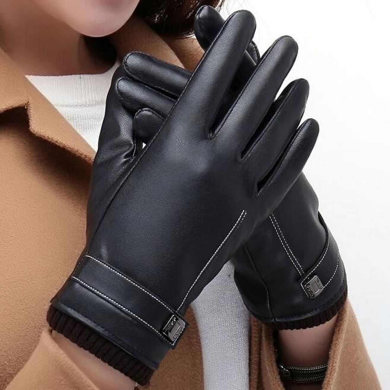 QWERTYU Driving Texting Windproof Touch Screen Gloves for Women Winter Warm Driving Glove